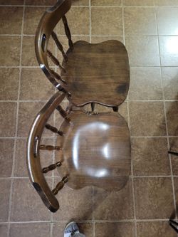 2 Wooden Chairs