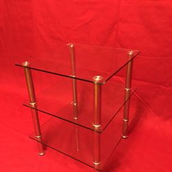 Brand New Three Layers Of Heavy Glass Table