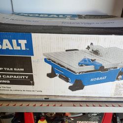 Kobalt 6-Amp 7-in-Blade Corded Wet Tabletop Sliding Table Tile Saw

