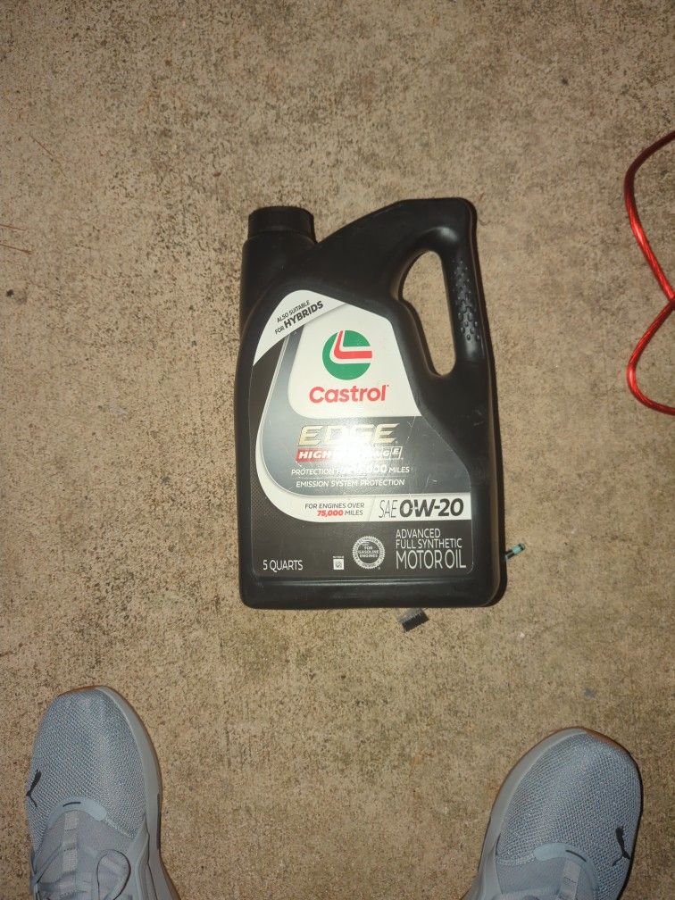 5 Quarts Castrol Edge High Mileage