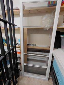 White Aluminum Screen Door Frame
