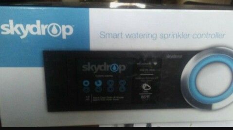 New In the Box skydrop 8 station Wi-Fi smart watering sprinkler controller with rain sensor reg 249.00 + tax