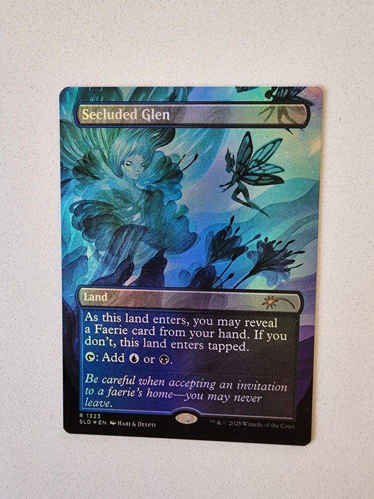MTG Secluded Glen Rainbow Foil Secret Lair 1323