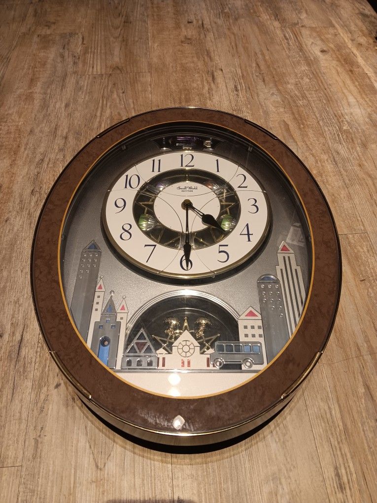 RARE Small World Rhythm CTS Nostalgia Light Sound Motion Musical Clock