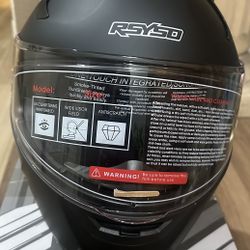 RSYSO Full Face Motorcycle Helmet XL 