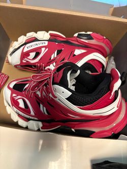 Balenciaga Track Sneakers Red White Black