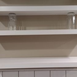 White Floating Shelves