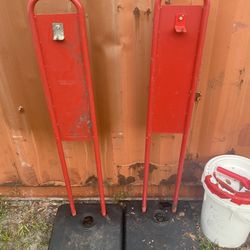 2) fire extinguisher 48” holders $65 for both used pick up n Lakeland 