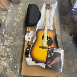 Jasmine S35 Dreadnought Acoustic Guitar - Matte Sunburst w/ Gig Bag