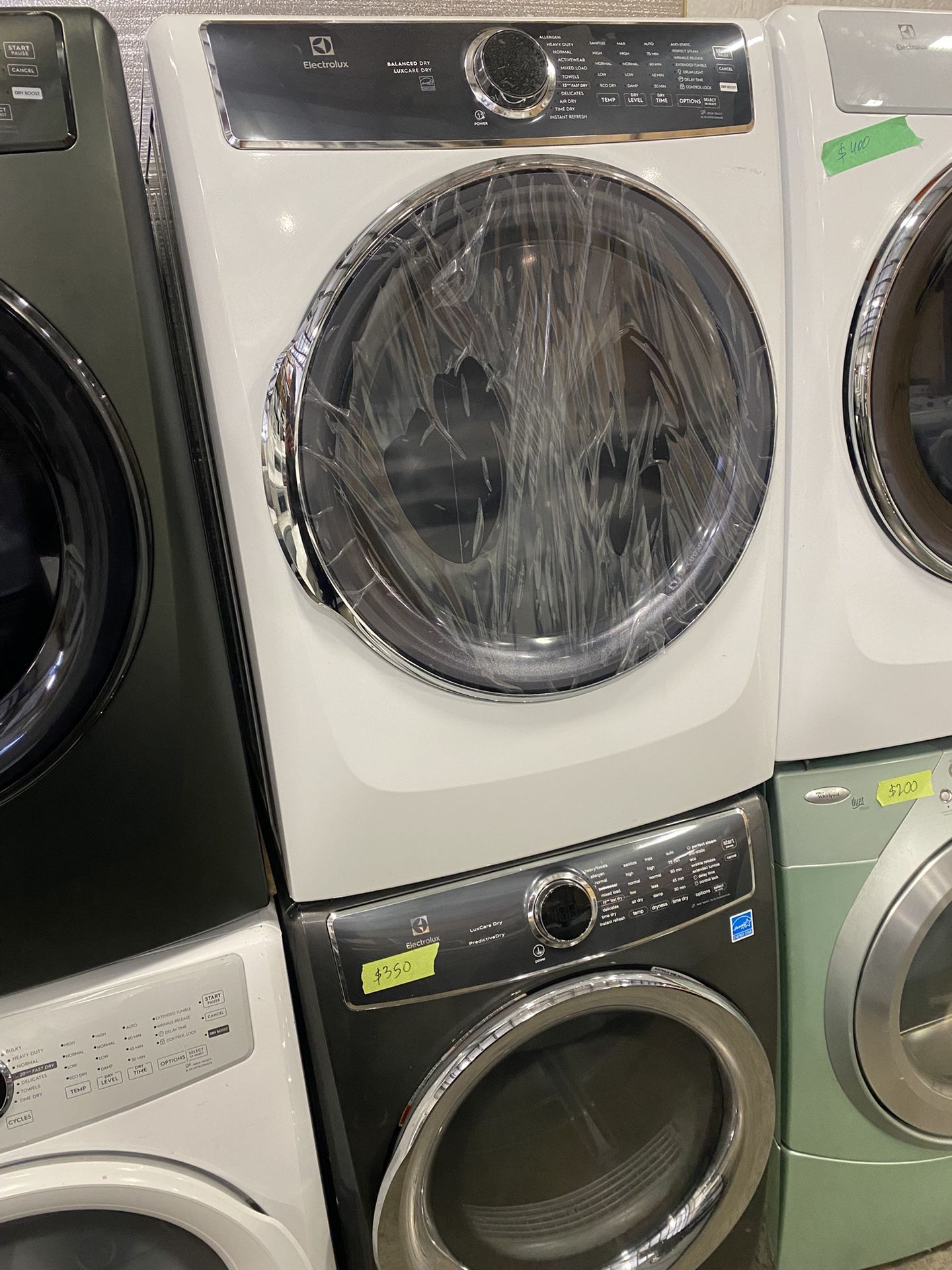 ELECTROLUX XL BRAND NEW ELECTRIC DRYER FREE WARRANTY ATTACHMENT etc.