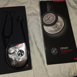 3m 6151 22" Black Littmann Cardiology IV Stethoscope