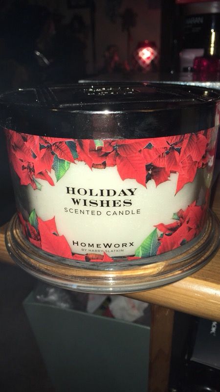 Homeworx by Harry Slatkin Holiday Wishes 3 Wick Candle NEW