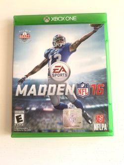 XBOX ONE MADDEN 16 FOOTBALL VIDEO GAME