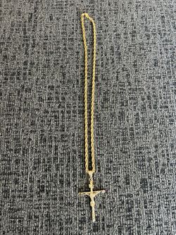 Rope chain jewelry silver (gold plated)
