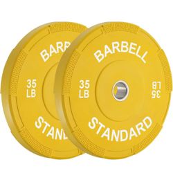 Mikolo Olympic Bumper Plates, Color Coded Rubber Plates for Weight Lifting 