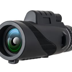 Brand New, 80x100 HD Monocular + Phone Mount & Tripod