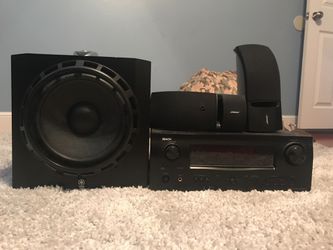 Home theater system Yamaha Bose and denon audio