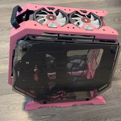 Pink - KEDIERS PC Case - C700 E-ATX Tower 3*Tempered Glass Gaming Computer Case with 10 ARGB Fans