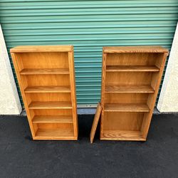 Oak Wood Bookcases 