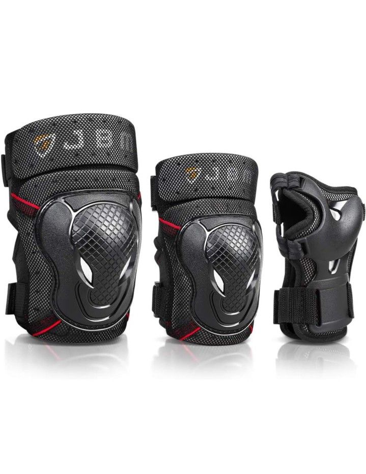 JBM Kids Knee Pads Elbow Pads with Wrist Guards Protective Set