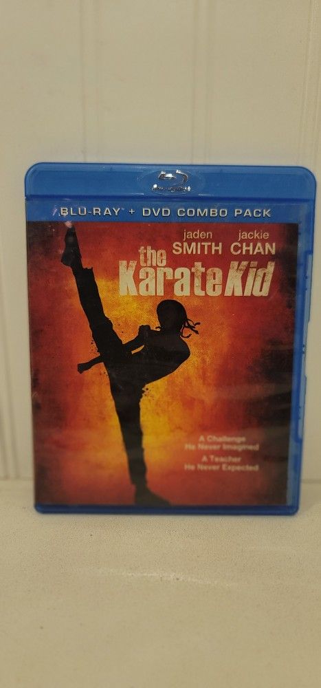 $5 BLU RAY MOVIE. THE KARATE KID. BLU RAY / DVD ONLY. NO DIGITAL. $5 OR TRADE FOR A MOVIE TITLE I DO NOT ALREADY OWN.