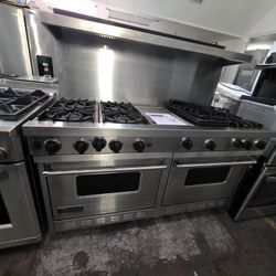 60" VIKING GAS RANGE STAINLESS STEEL 
