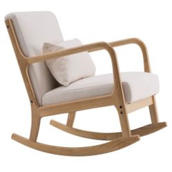 SSLine Modern Upholstered Rocking..