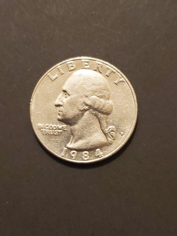 1984 P Washington Quarter Mint Mark Recenter Repunch & Filled in P Rare Error