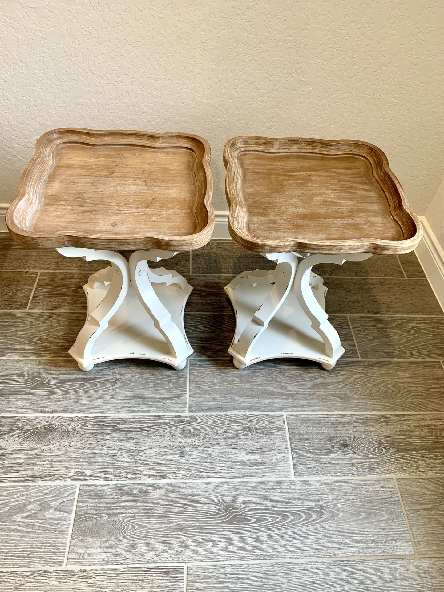 Corina Scalloped Accent Tables