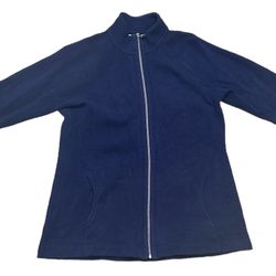 Tommy Bahama Men’s Casual Blue Full Zip Fleece Sweatshirt Jacket Size M