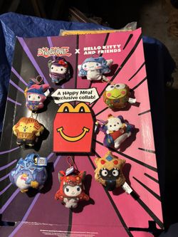 HELLO KITTY X YU GI OH MCDONALDS TOYS