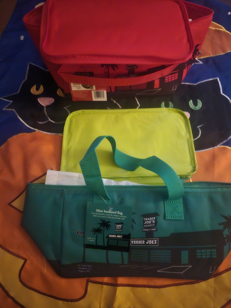 Trader Joe's Minni Insulated Cooler Bags New