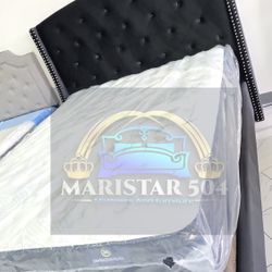 Queen Sizes Bed With Mattress 