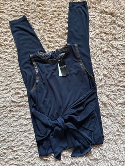 Lauren Ralph Lauren Navy Sleeveless Dress