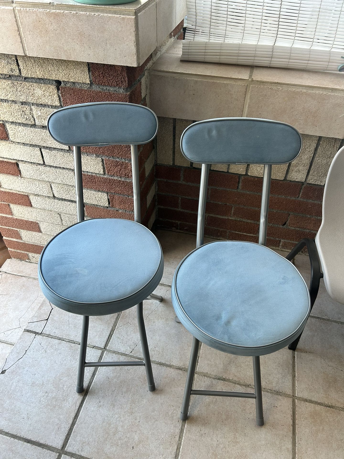 Blue Cushioned Chairs