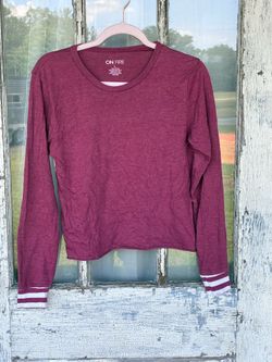 On Fire Women’s Large Burgundy Cotton T-Shirt