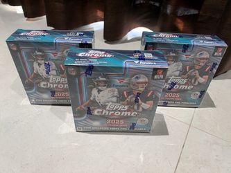 2025 Topps Chrome NFL Football Fanatics Exclusive Mega Box - Sealed - 3 Available