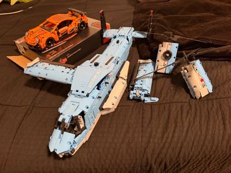 Helicopter and car building blocks