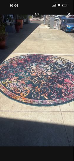 10 feet round beautiful colors area Rug