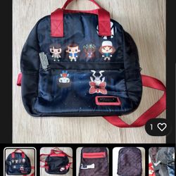 Loungefly Stranger Things Nylon Upside Down Chibi  Backpack - RARE