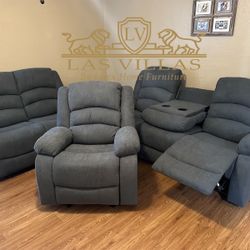 Reclining 3 Pieces New