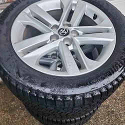 Winter Tires 205/55R16 with Toyota 5x100 Alloy Rims 