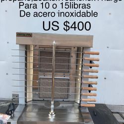 Trompo Electrico Chico Familiar De Gas Propano Y Eléctrico Para Girar