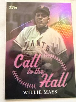 Topps Willie Mays Call to the Hall Card