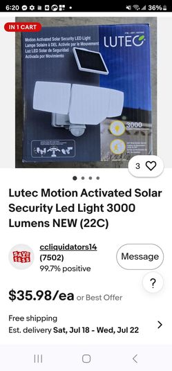 Lutec security light