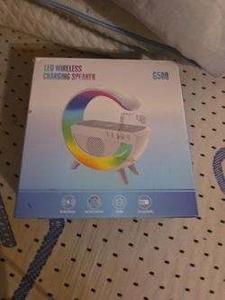 Led light wirelesscharging  speaker