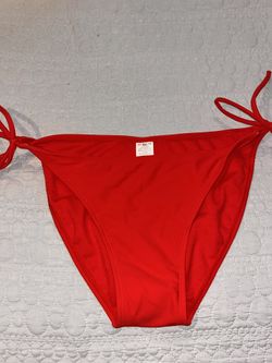 Women's NEW Red bikini Ties On Side Bottom $1
