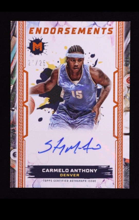 Carmelo Anthony Auto 21/25
