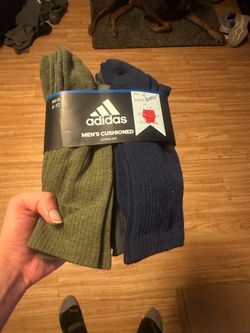 Adidas Men's Cushioned Crew Socks – 5 Pairs (Size 6–12)