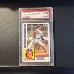 1980 TOPPS FERNANDO VALENZUELA PSA #220 GEM MT 10